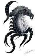 gemini virgo scorpio zodiac tattoo design idea