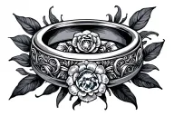 Wedding Ring tattoo design idea