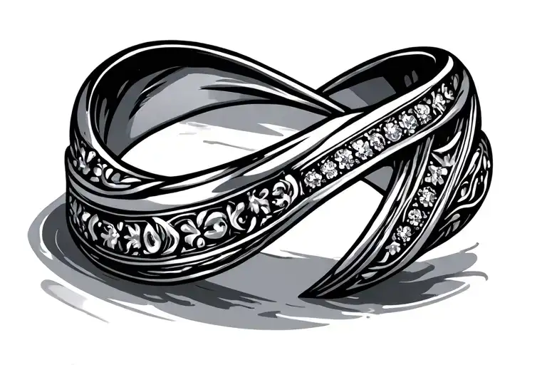 Wedding Ring tattoo design idea