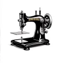 Singer sewing machine tattoo design idea