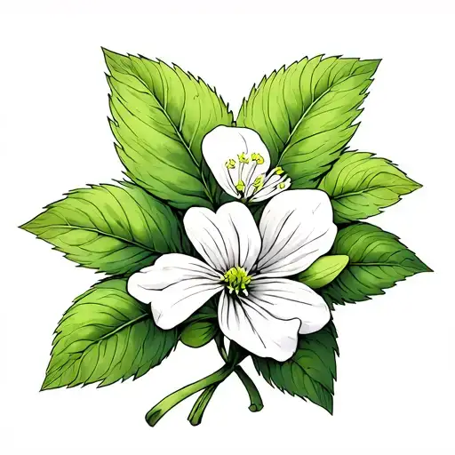 Diphylleia Grayi tattoo design idea