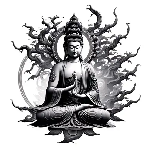 100 type guanyin bodhisattva tattoo design idea