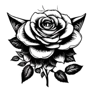 a cat tattoo design idea