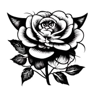 a cat tattoo design idea