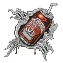 deftones with a dr peppers tattoo design idea