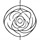 unalome symbol, celtic motherhood symbol  and triskel symbol incorporated  tattoo design idea