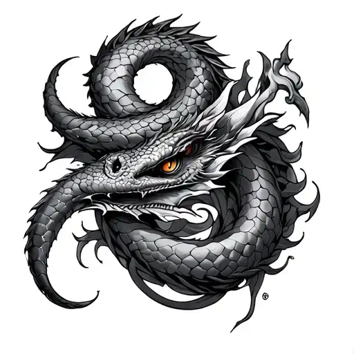 Jörmungandr tattoo design idea