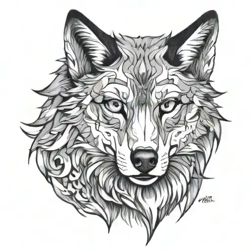 Sigma Wolf tattoo design idea