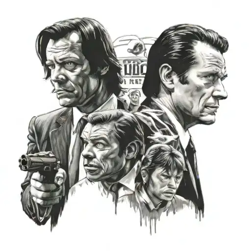 pulp fiction  tattoo design idea