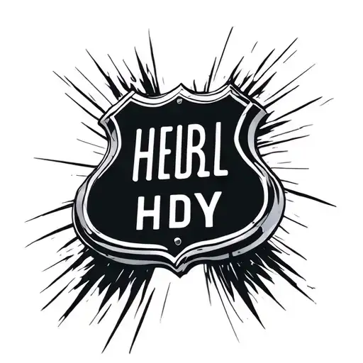 highway sign tattoo design idea