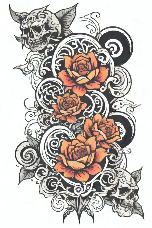 You yourself must maintain your power. All the three worlds will tremble when you call them. tattoo design idea