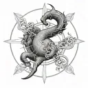 zodiac sign 2001 tattoo design idea