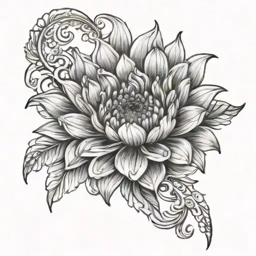 labyrinthe daisy smoke cook tattoo design idea