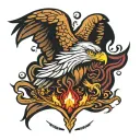 Przemysl Poland eagle fire tattoo design idea