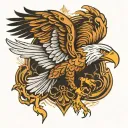 Przemysl Poland eagle fire tattoo design idea