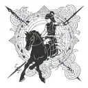 Sagittarius tattoo design idea
