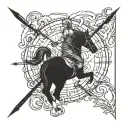 Sagittarius tattoo design idea
