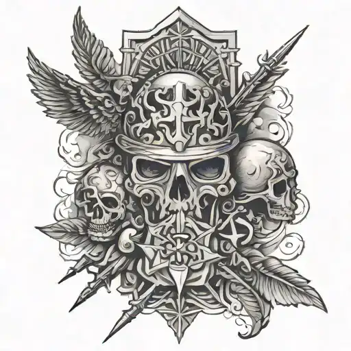 so if you want peace, prepare for war tattoo design idea