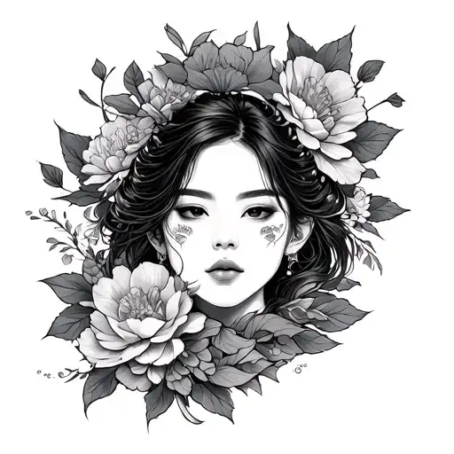 Korean tattoo design idea