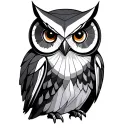 Geometric Owl tattoo design idea