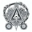 combine the artwork for Def leppard albums pyromania hysteria adrenalize  tattoo design idea