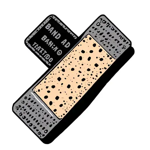 Band Aid tattoo design idea