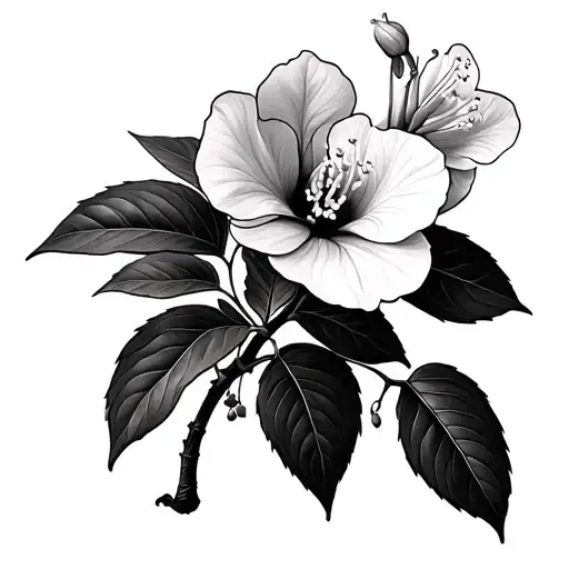 Bougainvillea tattoo design idea