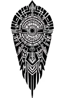 mayan calendar tattoo design idea