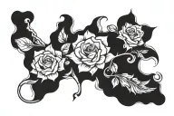 Narcissistic, emotional, physical, and mental abuse survivor tattoo design idea