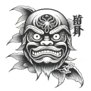 Daruma tattoo design idea