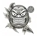Daruma tattoo design idea