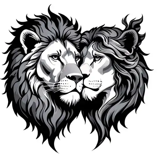 Leo And Virgo tattoo design idea