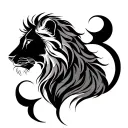 Leo And Virgo tattoo design idea