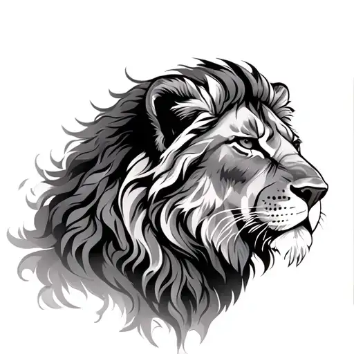 Christian Lion tattoo design idea