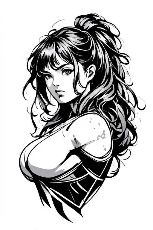 Strength tattoo design idea