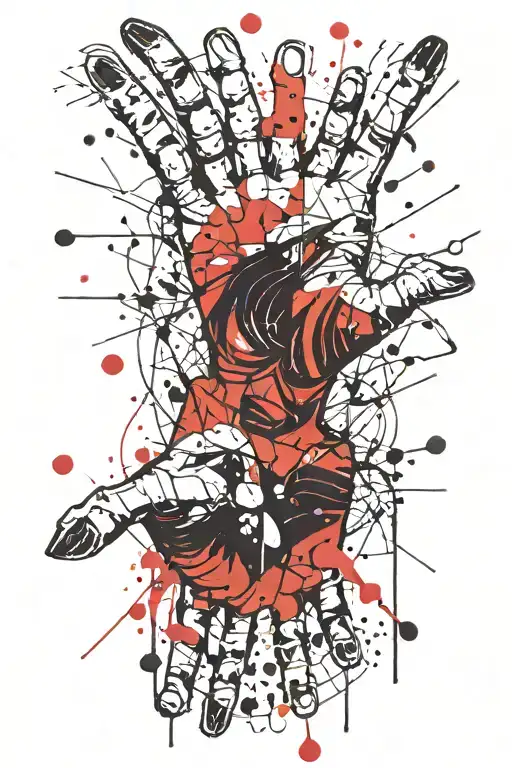 3 kids hand tattoo design idea