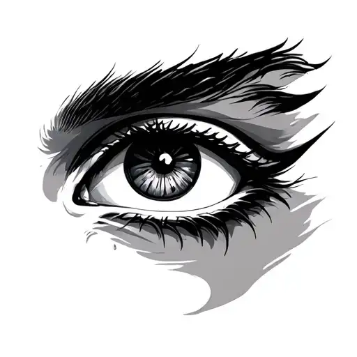 Greek Eye tattoo design idea