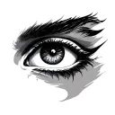 Greek Eye tattoo design idea