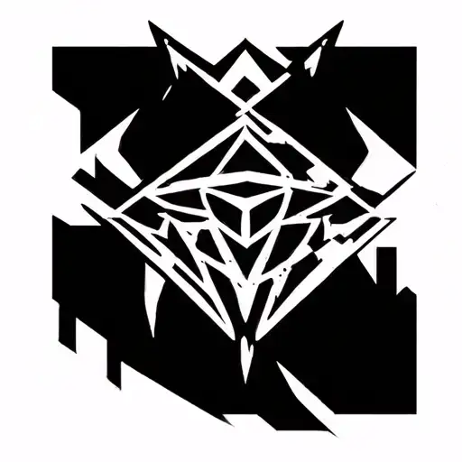 toxic diamond tattoo design idea