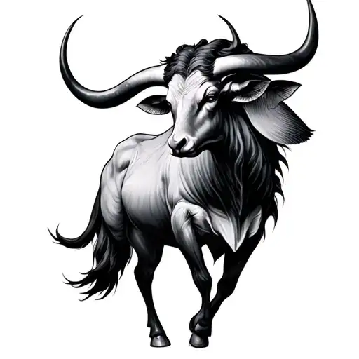 Taurus Virgo tattoo design idea