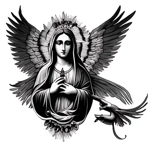 The Virgin of Guadalupe tattoo design idea