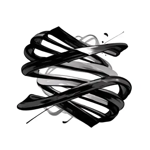 aurora ribbons flowing, artistic soundwaves , backround vortex forming to dna  tattoo design idea