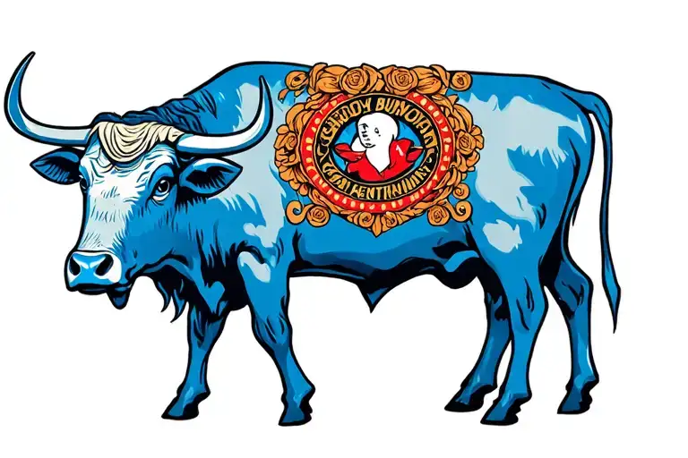 I want paul bunyons blue ox babe tattoo design idea