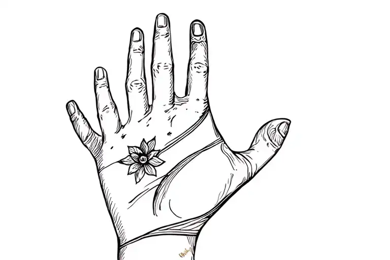 memorial tattoo for my great grandma hand print over the shoulder tattoo design idea