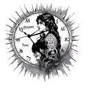 Right Person Wrong Time tattoo design idea