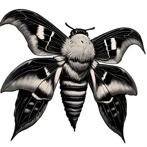 deaths head hawk moth tattoo tattoo design idea