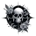 Ekg tattoo design idea