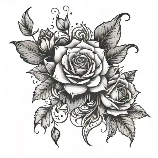 Dark Romance tattoo design idea