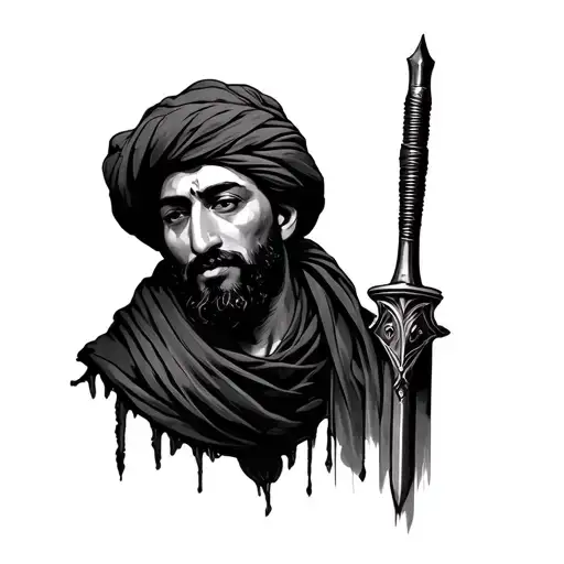 The martyr Ahmed Yassin 10/14-2024 tattoo design idea