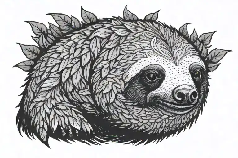 Sin of laziness ( sin of sloth) but repesent it not by sloth  tattoo design idea